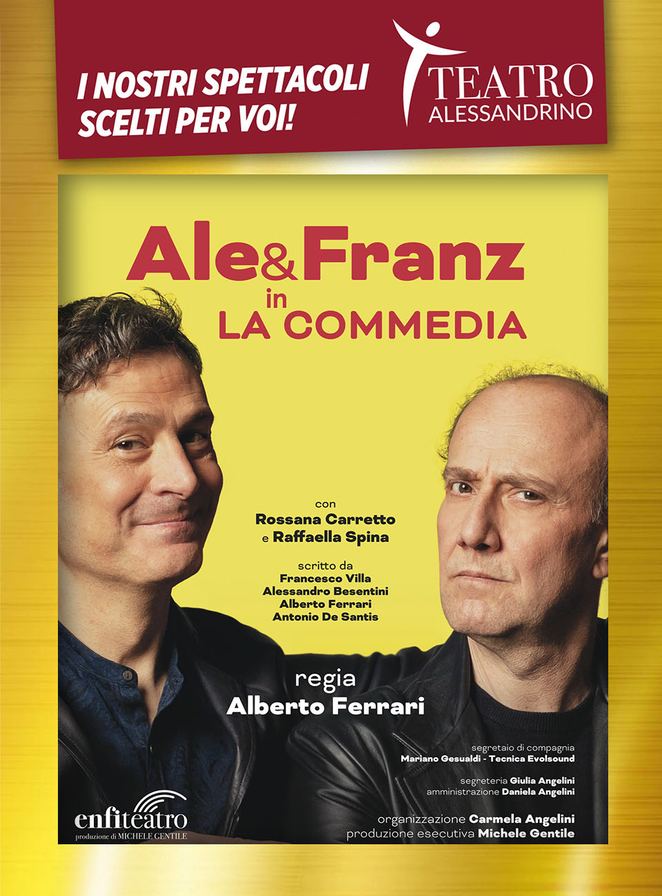 ALE & FRANZ in “LA COMMEDIA” 17 GENNAIO 2025 - venerdì ore 21.00