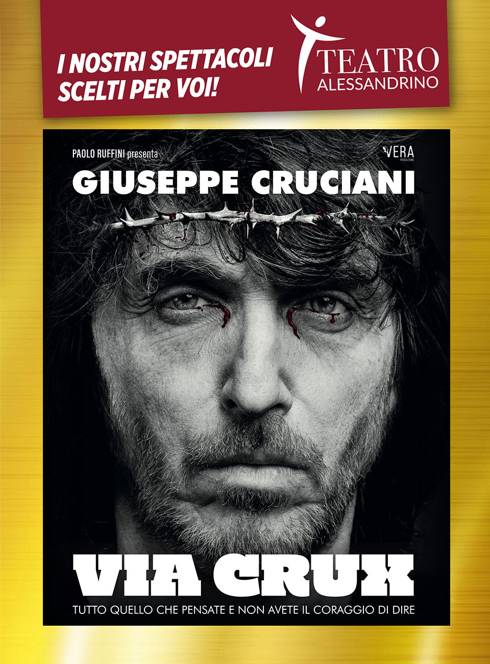 GIUSEPPE CRUCIANI in “VIA CRUX” 12 APRILE 2025 - sabato ore 21.00