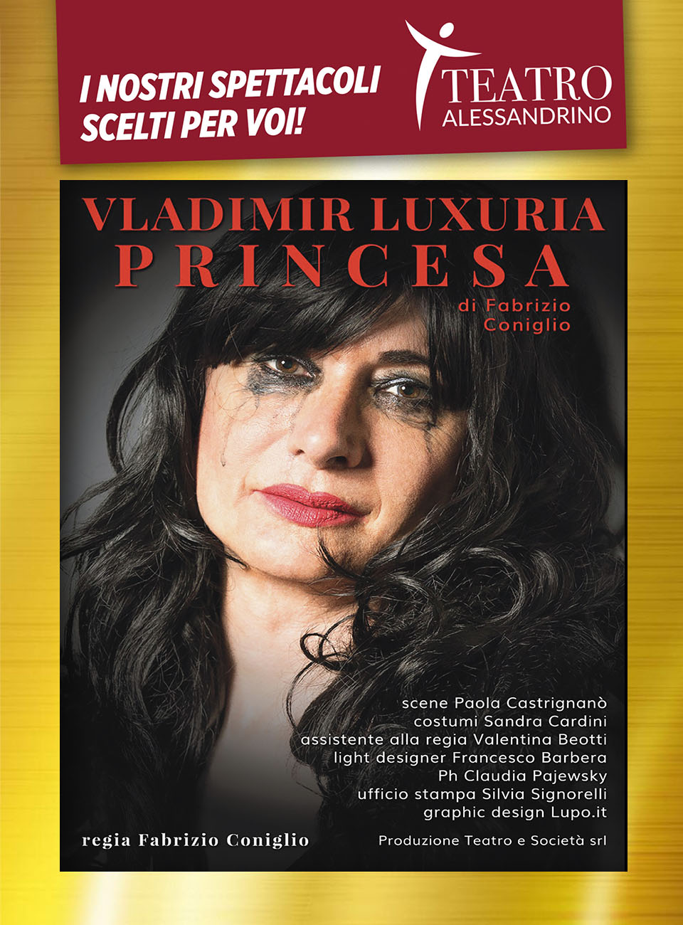 VLADIMIR LUXURIA in “PRINCESA” 6 FEBBRAIO 2025 - giovedì ore 21.00